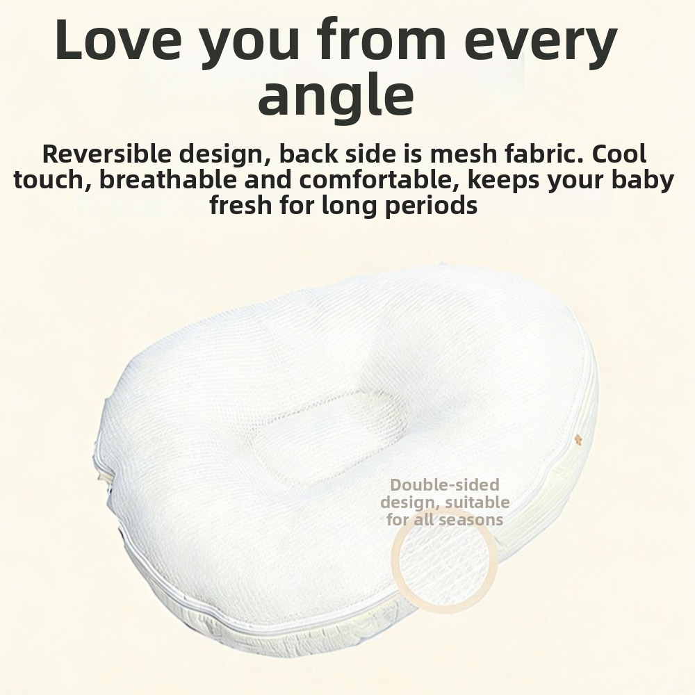 Nursing Pillow Breastfeeding - Oreiller d'allaitement doux pour bébé, anti-étouffement,