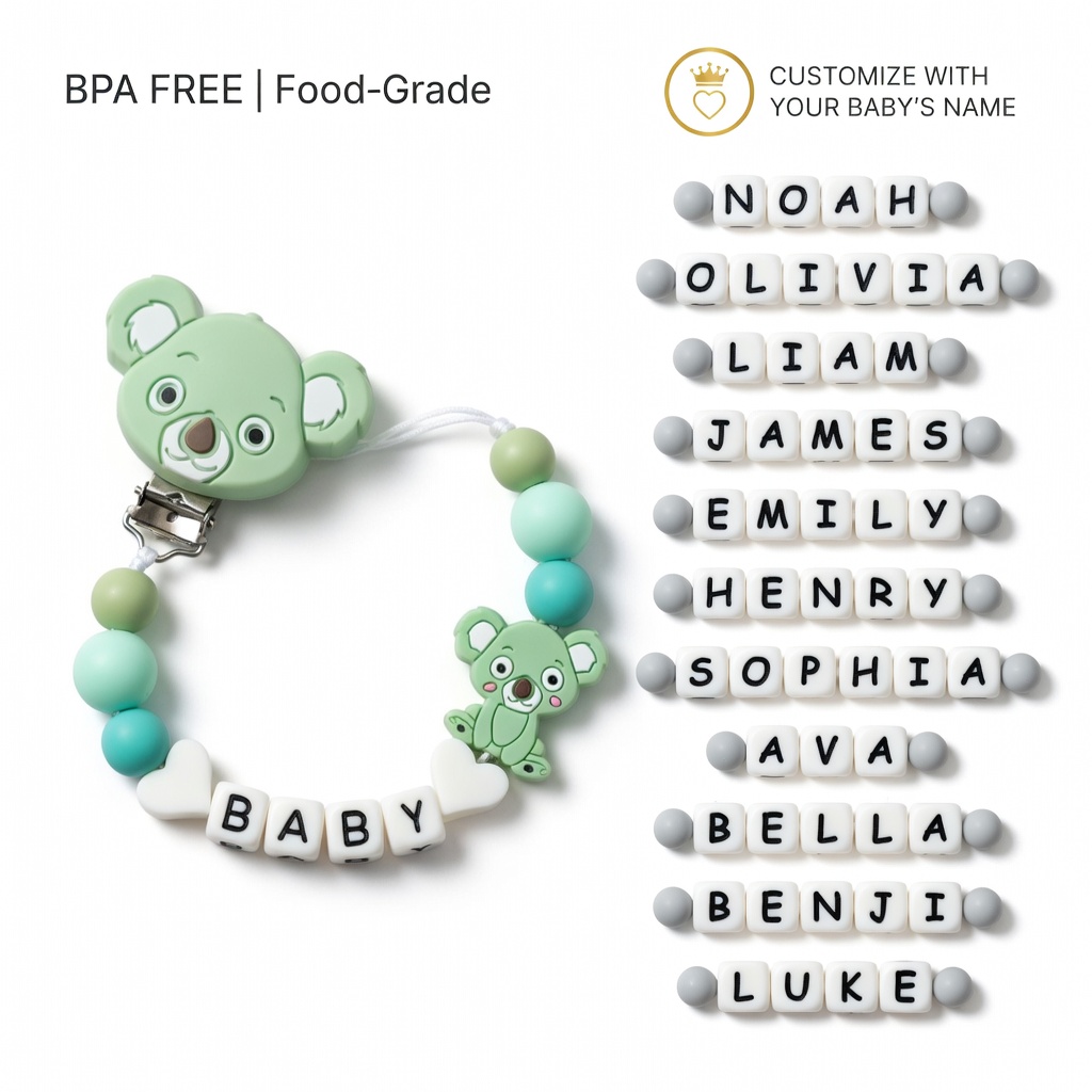 Baby Products Nipples - Attache-tétine en silicone pour bébé, chaîne